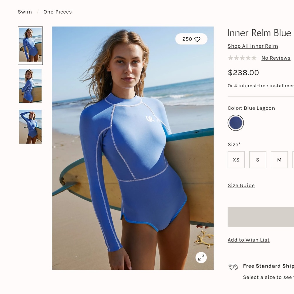 Inner Relm Blue Lagoon Springsuit NWT from free people